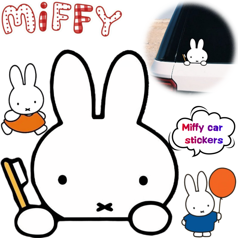 Atv Parts - Stiker Mobil Kelinci Miffy Stiker Tahan