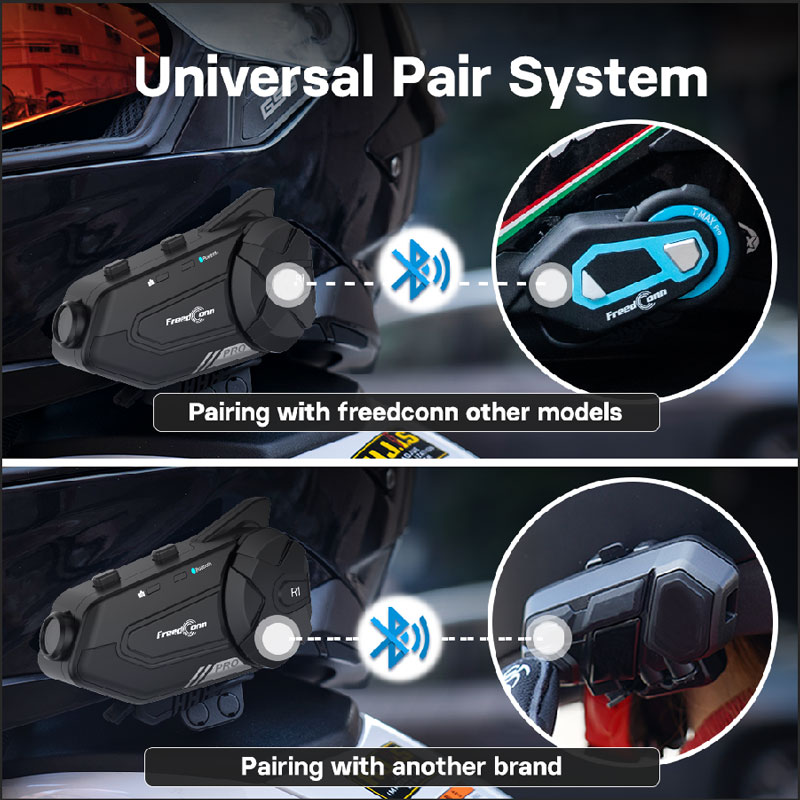 Headset Bluetooth Freedconn un - Universal Motorcycle Helmet Intercom Headset ulasan dan harga