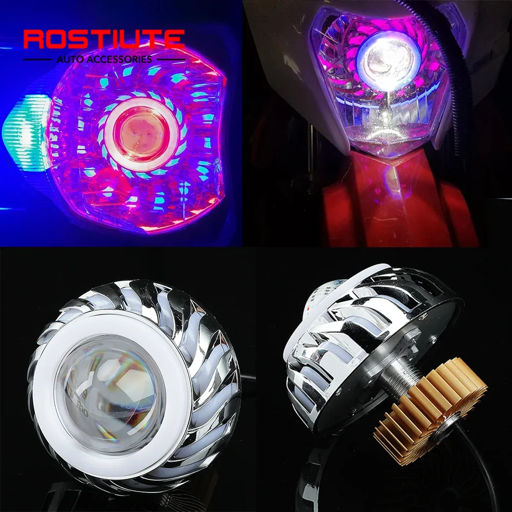 Lampu Depan Sepeda Motor Mata  - Universal Motorcycle Led Headlight Projector ulasan dan harga
