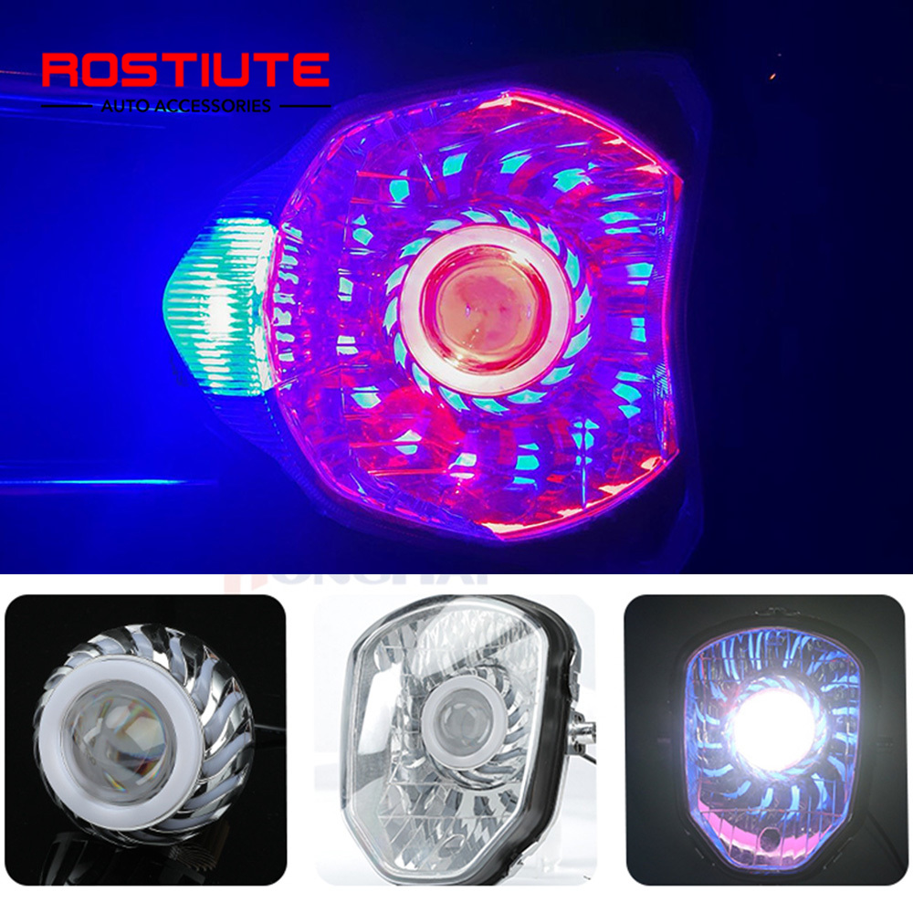 Lampu Depan Sepeda Motor Mata  - Universal Motorcycle Led Headlight Projector ulasan dan harga