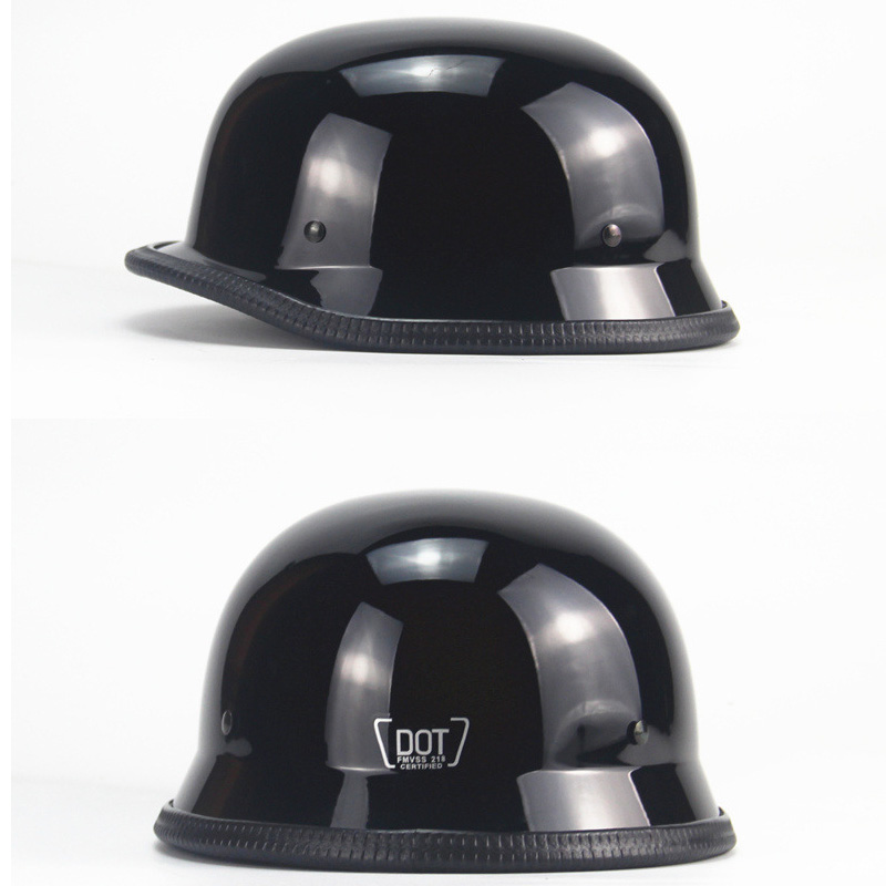 Helm sepeda motor Cruiser, hel - Vintage Open Face Retro Helmet ulasan dan harga