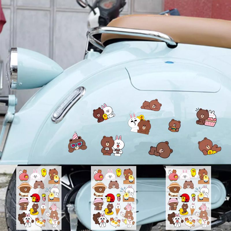 Stiker Bodi Mobil Cokelat, Des - Atv Parts ulasan dan harga