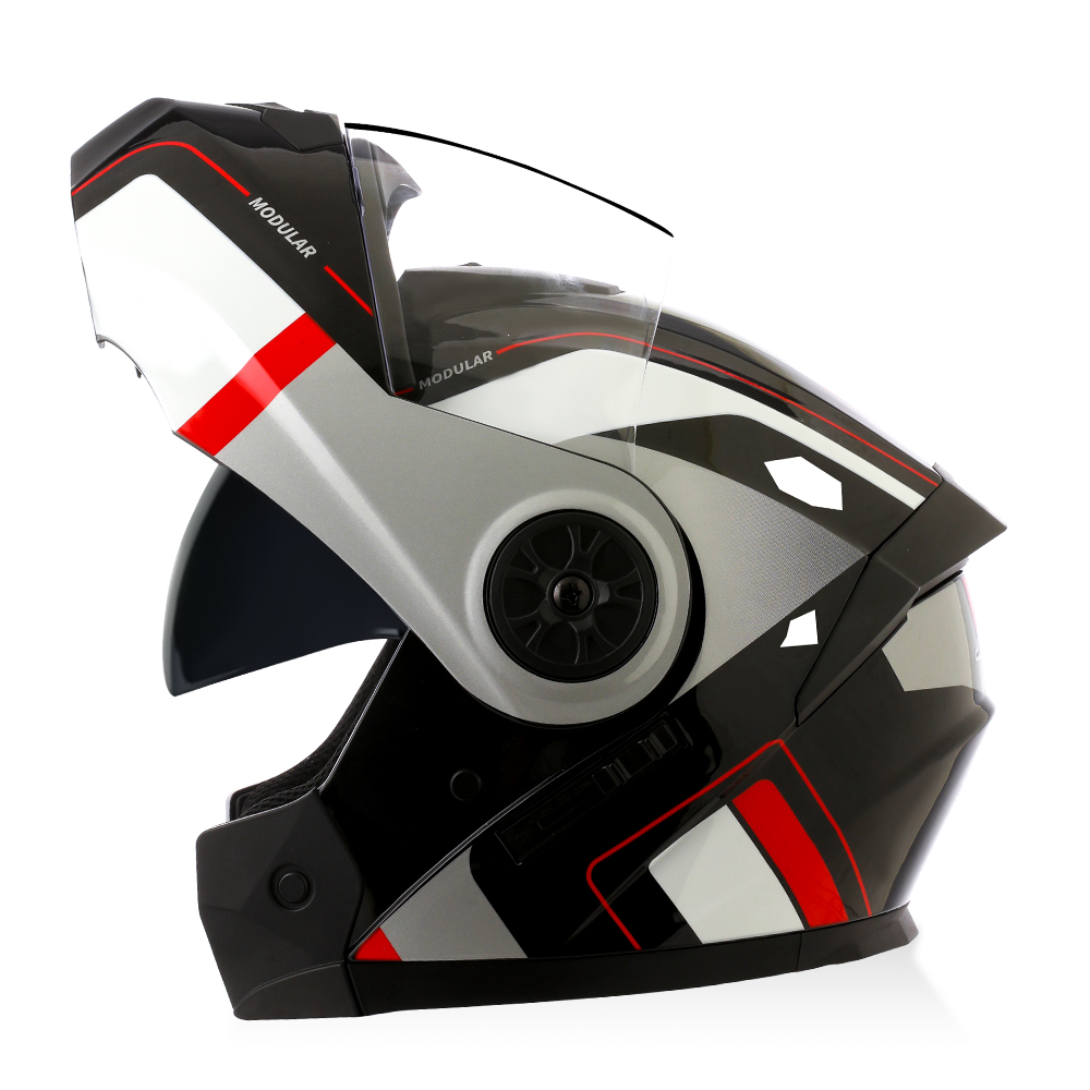 Helm Modular Flip Up Berkualit - Modular Flip Up Motorcycle Helmet Dot Approved ulasan dan harga