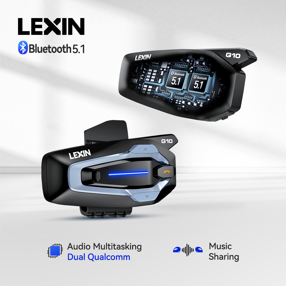 NEW-LEXIN G10 Interkom Helm Mo - Universal Motorcycle Helmet Intercom Headset ulasan dan harga