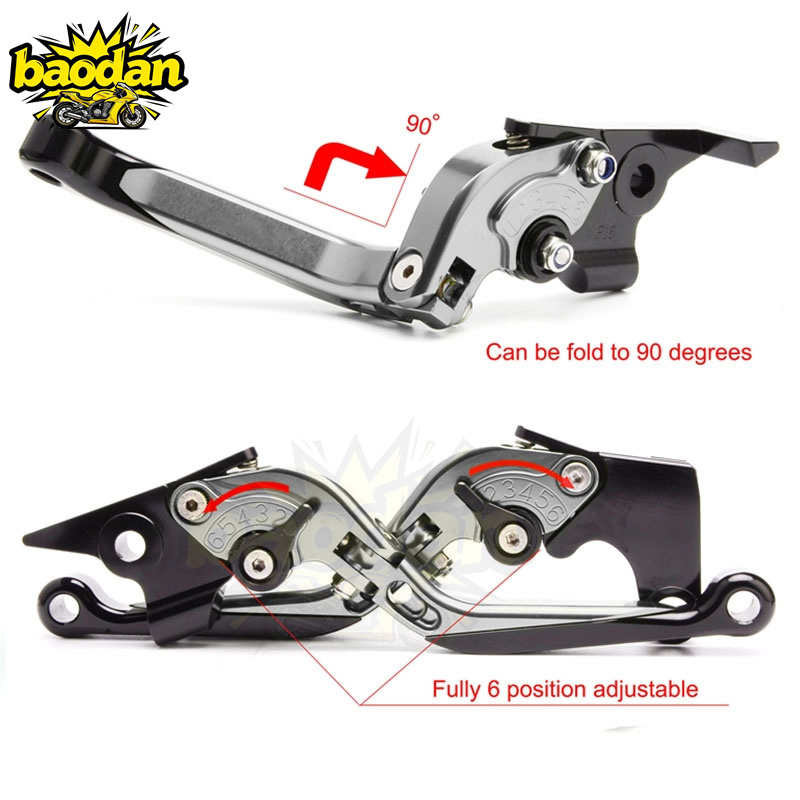 Tuas Kopling Tuas Rem Cocok Un - Cnc Aluminum Adjustable Brake Clutch Levers ulasan dan harga